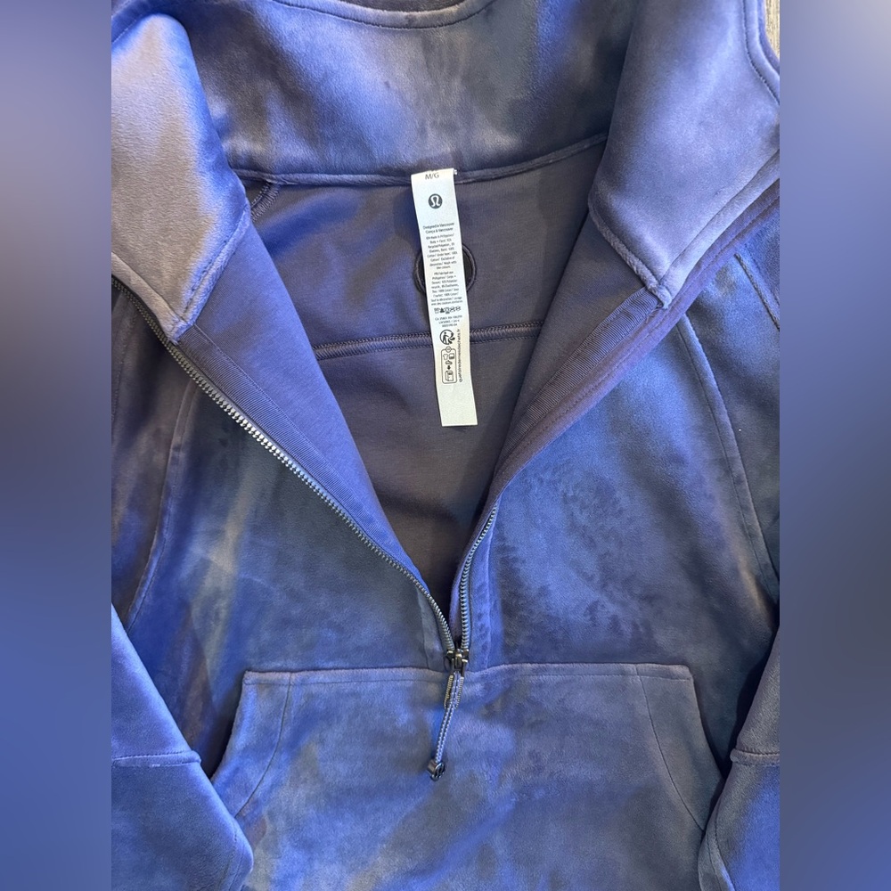Lululemon Scuba oversized funnel neck sweater. Nightfall.Purple/Gray tone.M/L - Picture 8 of 16